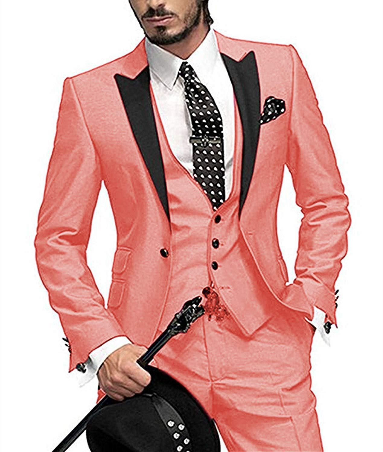 Men's All-Season Three-Piece Suit - Bridegroom And Best Man Wedding Suit
