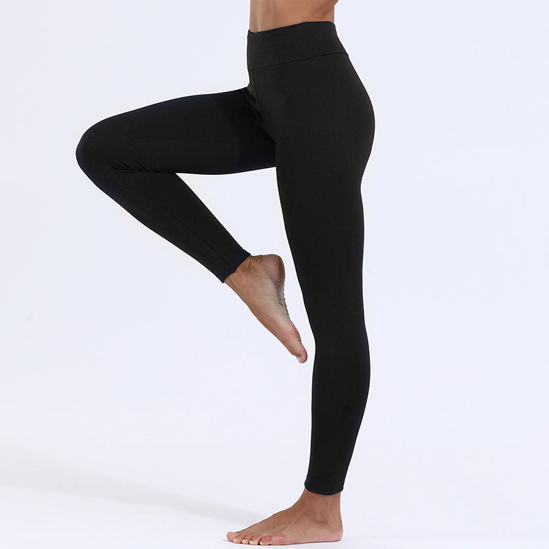Women's Warm Thick High Stretch Lamb Cashmere Winter Leggings - Skinny Fitness Pants