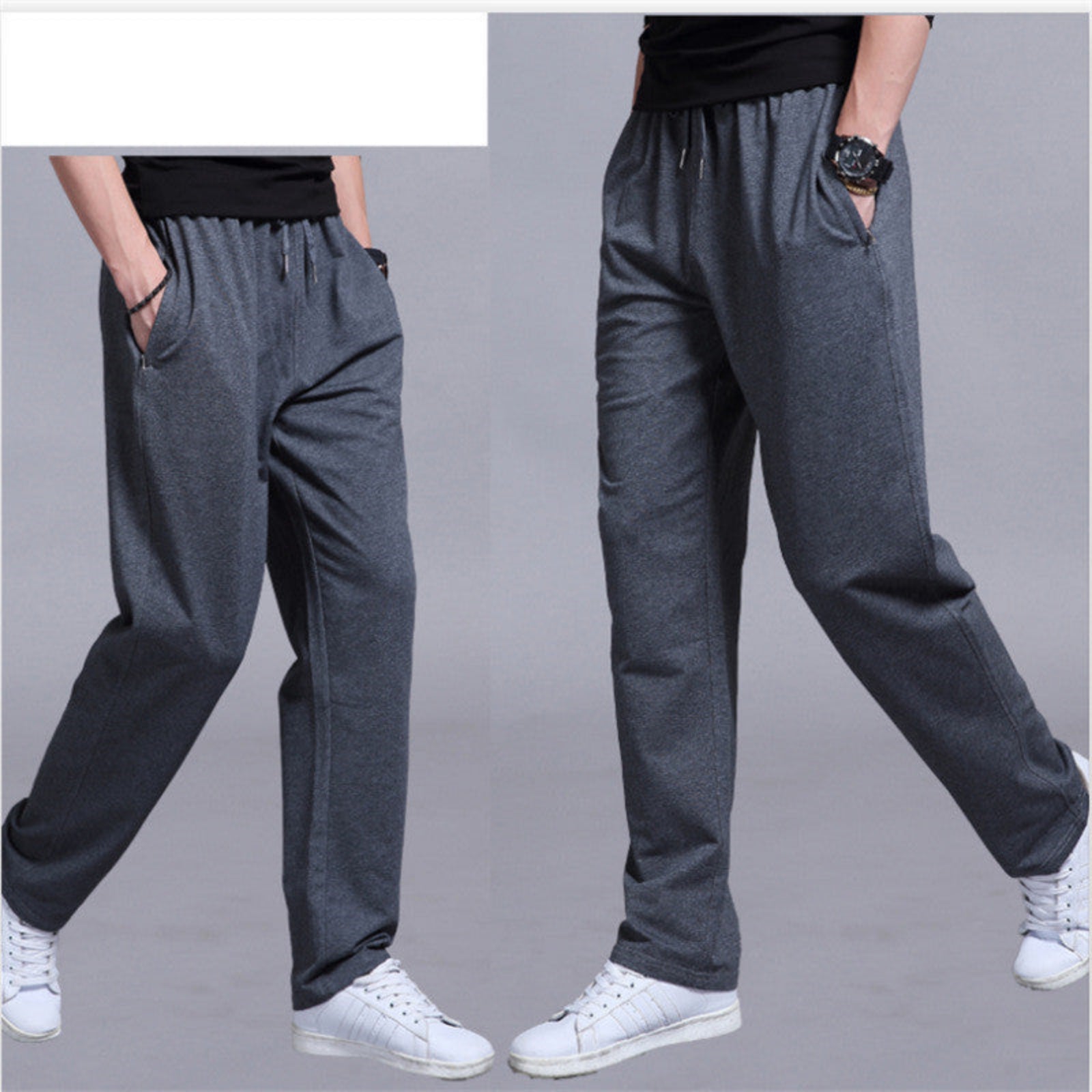 Men's Straight Casual Plus Size Trousers - Spring And Autumn Sports Pants