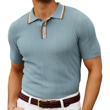 Men's Simplicity Casual Sweater Short-Sleeve