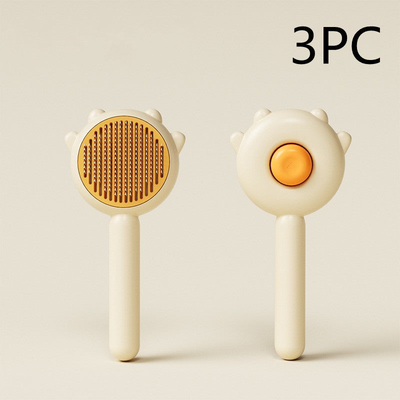 Pet Comb And Massage Brush - Hair Removal Brush For Cat And Dog Grooming