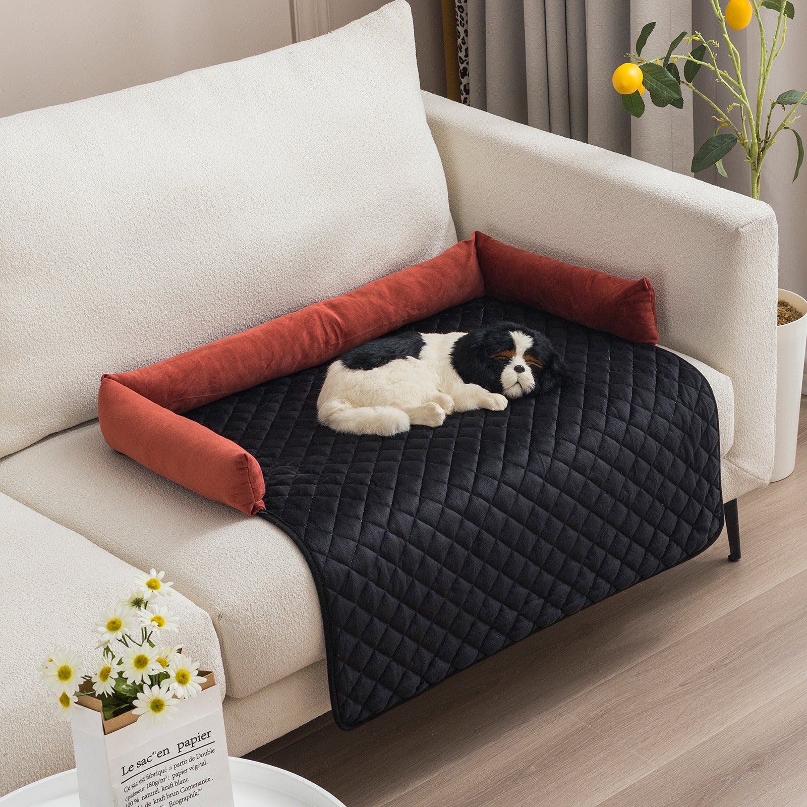 Pet Sofa Cushion Warm Bed For Large Dogs - Cat Mat Also Suitable As Sofa Protector