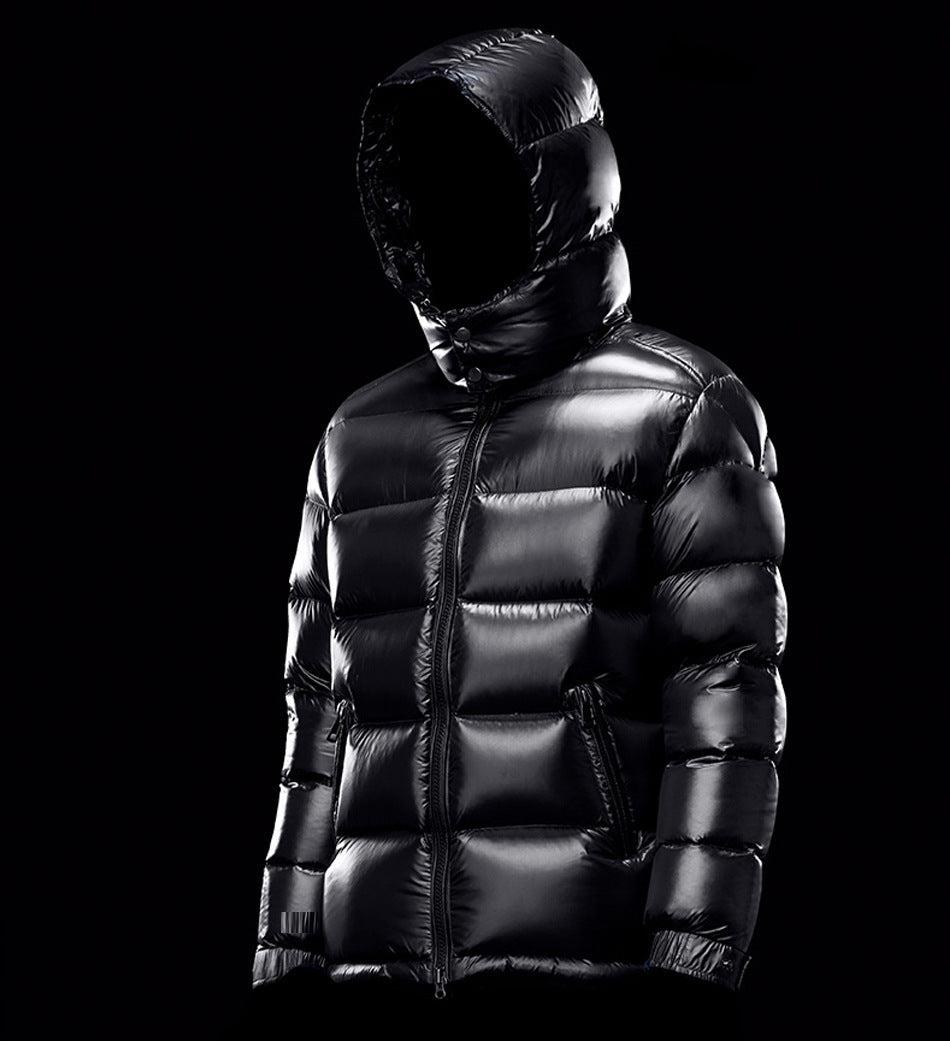 Warm Bright White Duck Down Jacket For Men