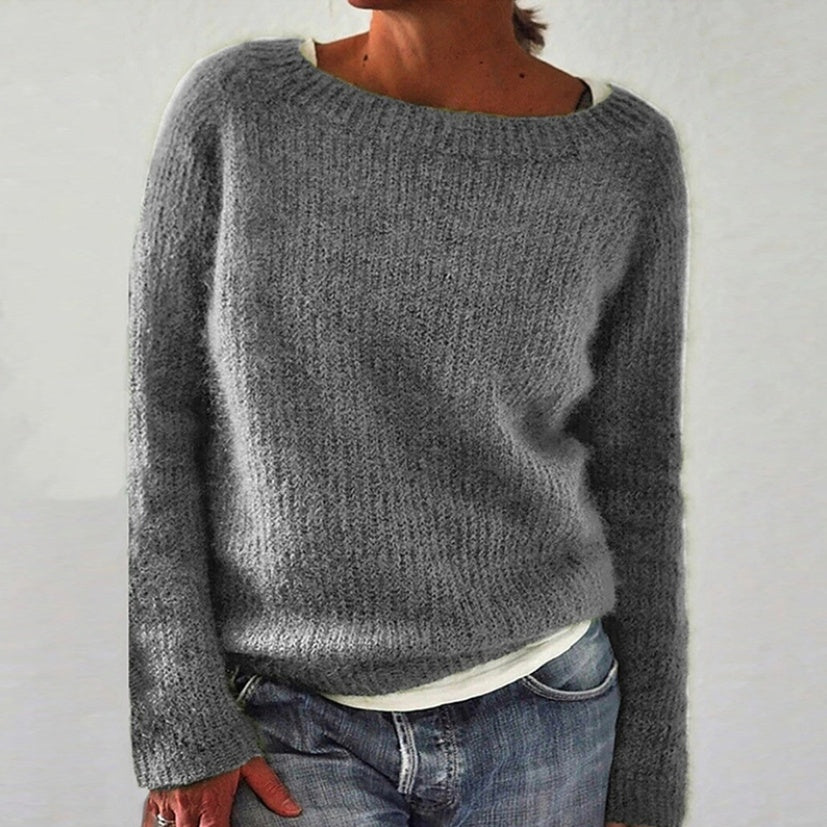 Women's Static Version Basic Sweater - Knitted