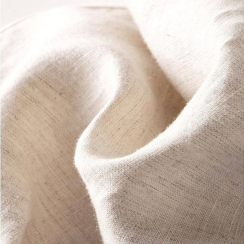 Women's Drape High-Waist Straight Long Pants With Loose Thin Cotton and Linen