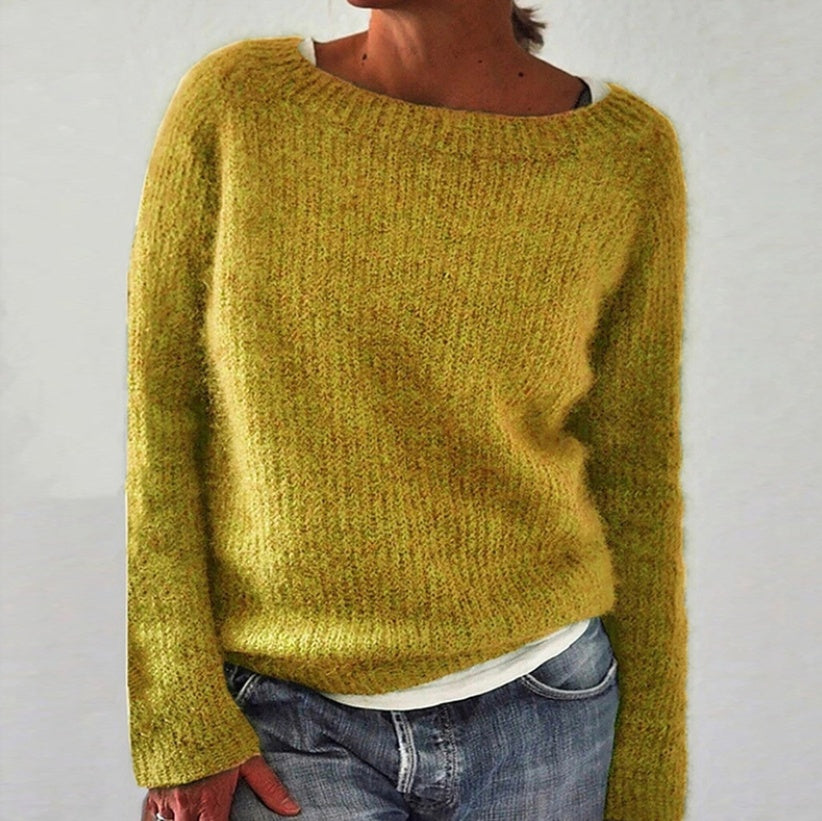 Women's Static Version Basic Sweater - Knitted