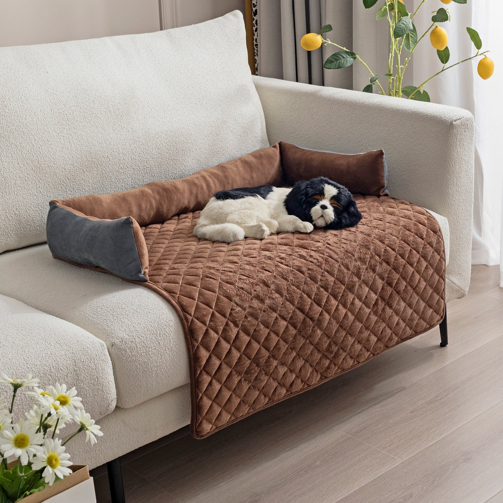 Pet Sofa Cushion Warm Bed For Large Dogs - Cat Mat Also Suitable As Sofa Protector