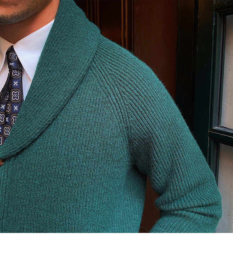 Thick Vintage Knitted Retro Cardigan For Men