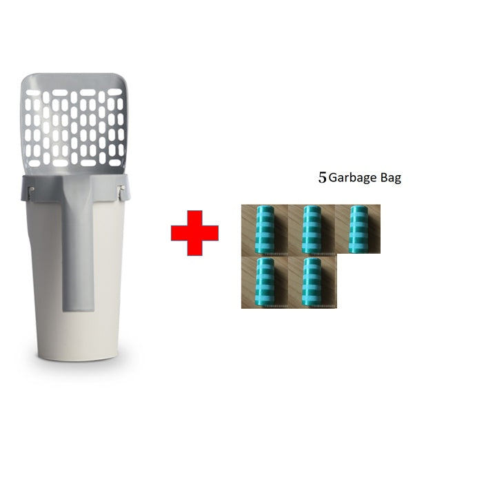 Storage Box Integrated Lazy Cat Litter And Shovel Set