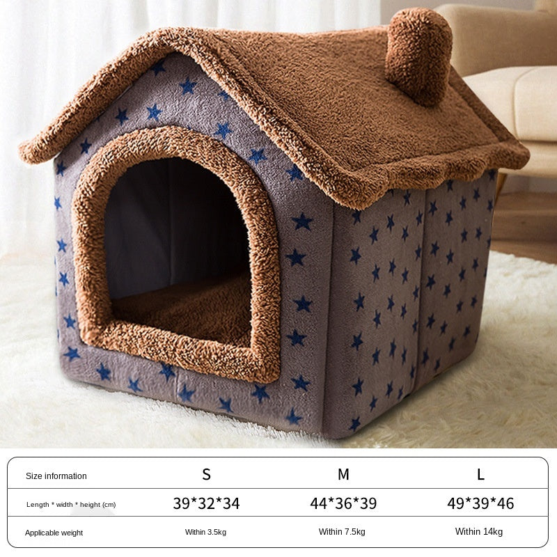 Four Seasons Universal Pet House - Dog and Cat Bed and Easy to Clean Pet Litter