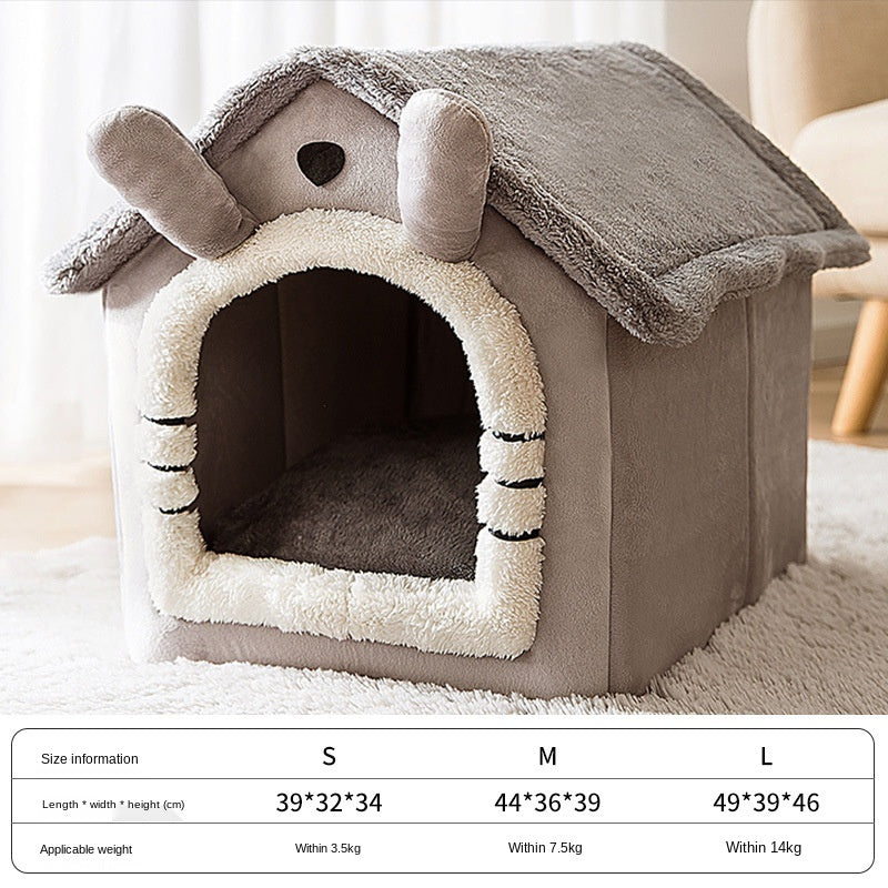 Four Seasons Universal Pet House - Dog and Cat Bed and Easy to Clean Pet Litter