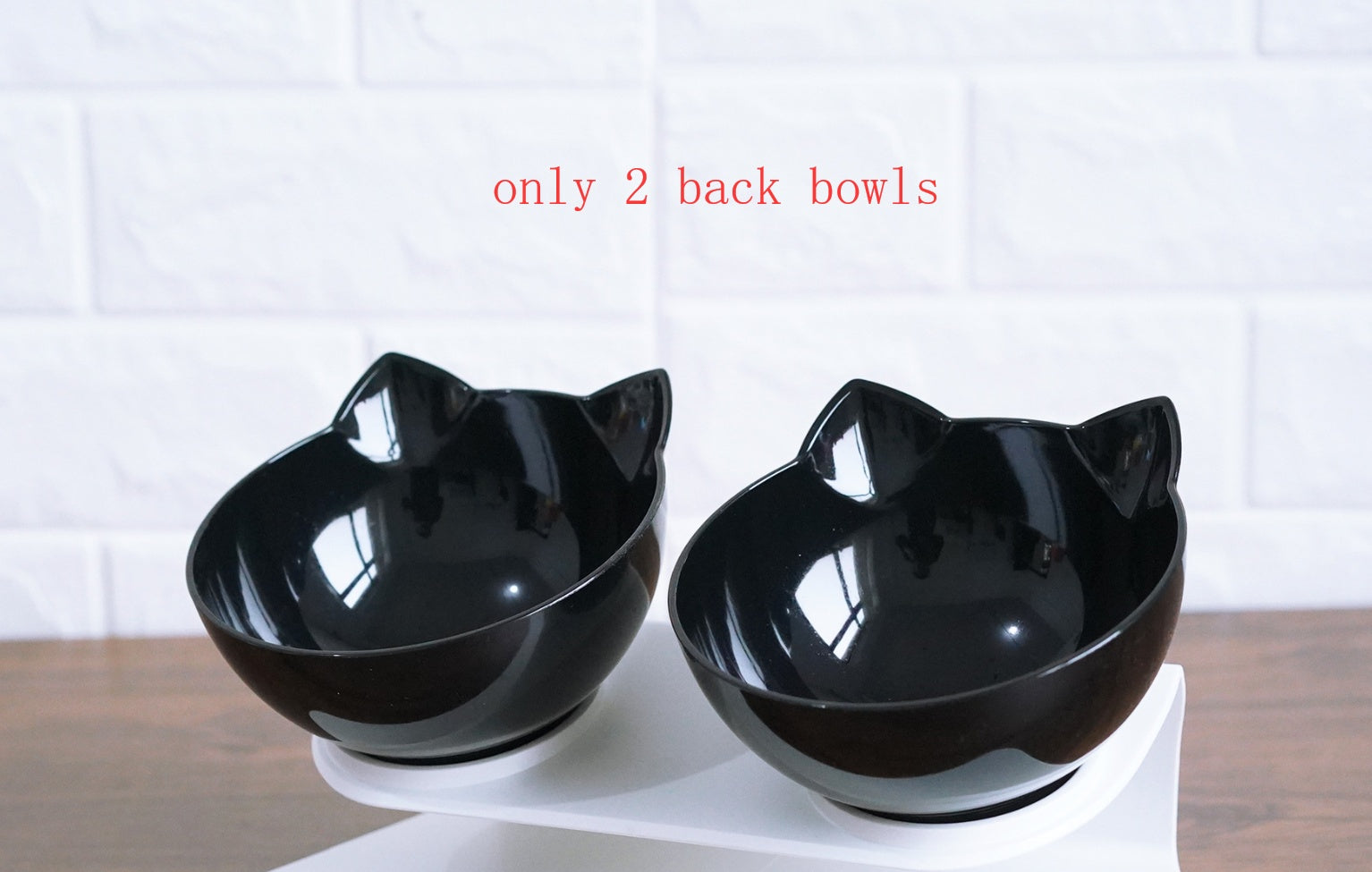 Inclined Transparent Single Pet Food Bowl For Cats - Ear Oblique Mouth