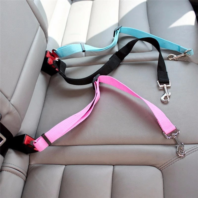 Adjustable Pet Car Seat Belt - Vehicle Dog Harness