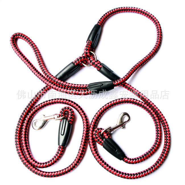 Double-Ended Traction Rope For Walking The Dog - Double Dog Collar Leash