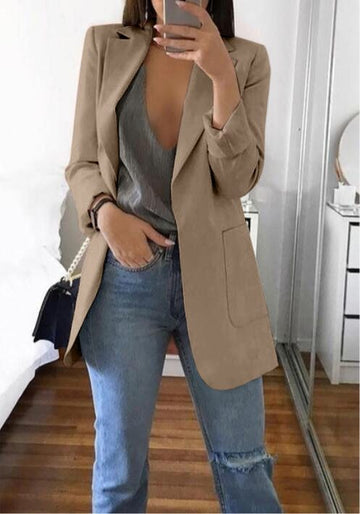 Lapel Slim Cardigan Temperament Blazer For Women