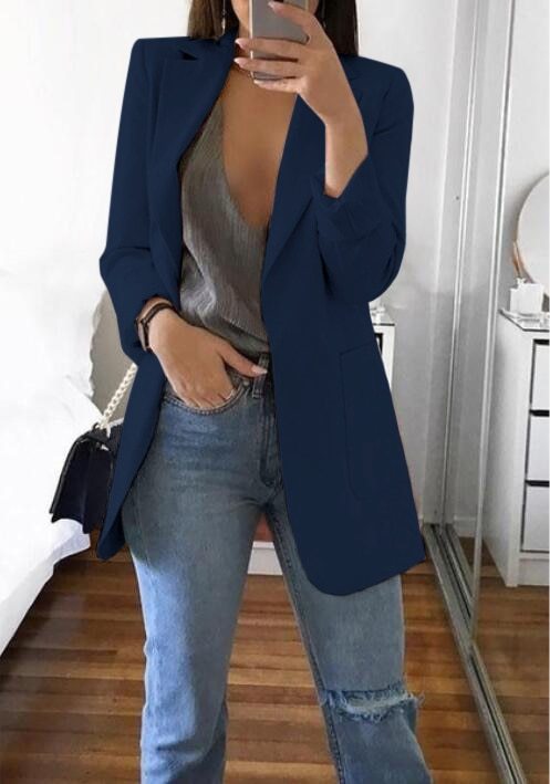 Lapel Slim Cardigan Temperament Blazer For Women