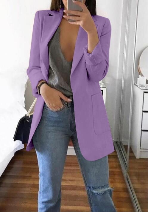 Lapel Slim Cardigan Temperament Blazer For Women