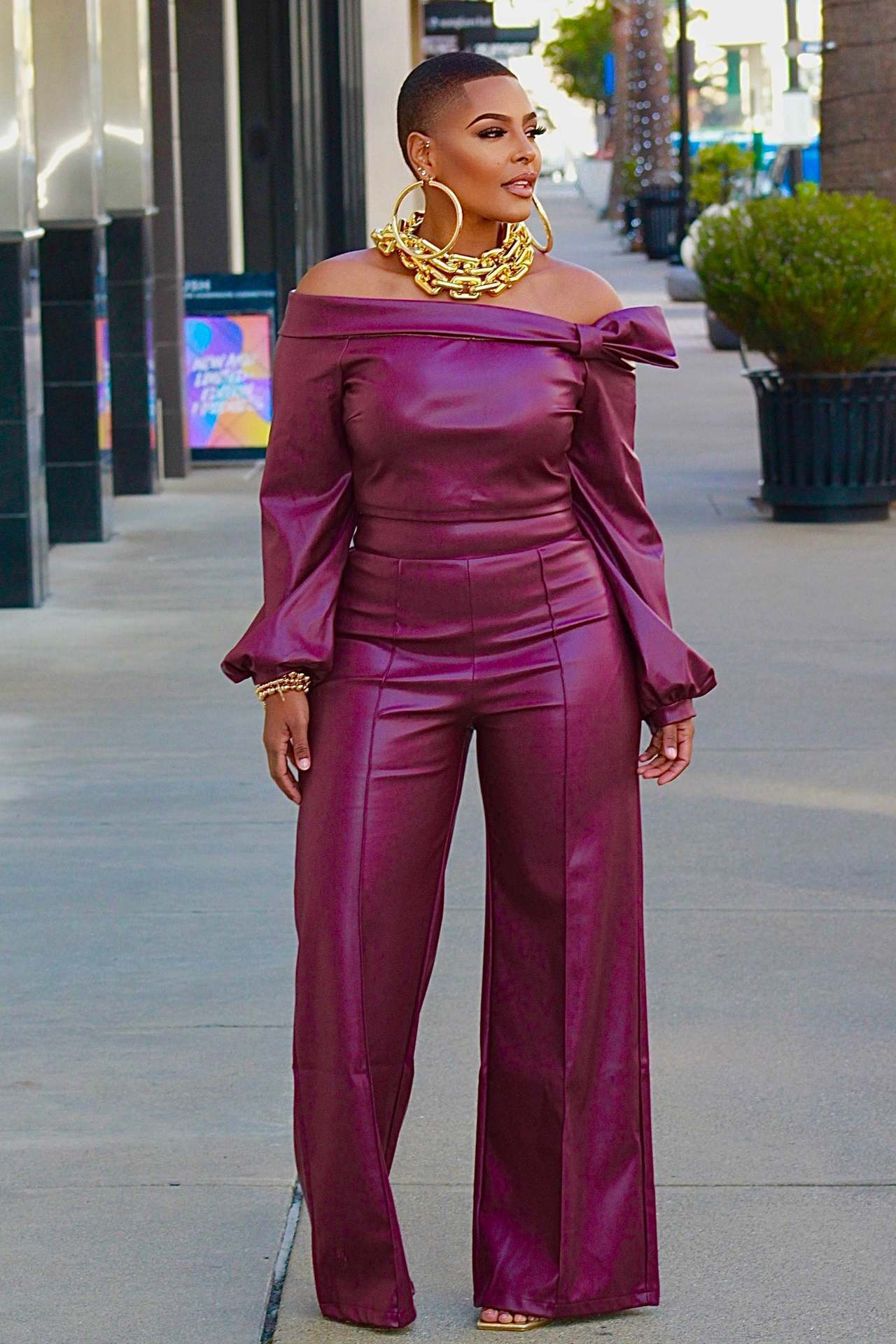 Personality Fashion Leather Suit For Women