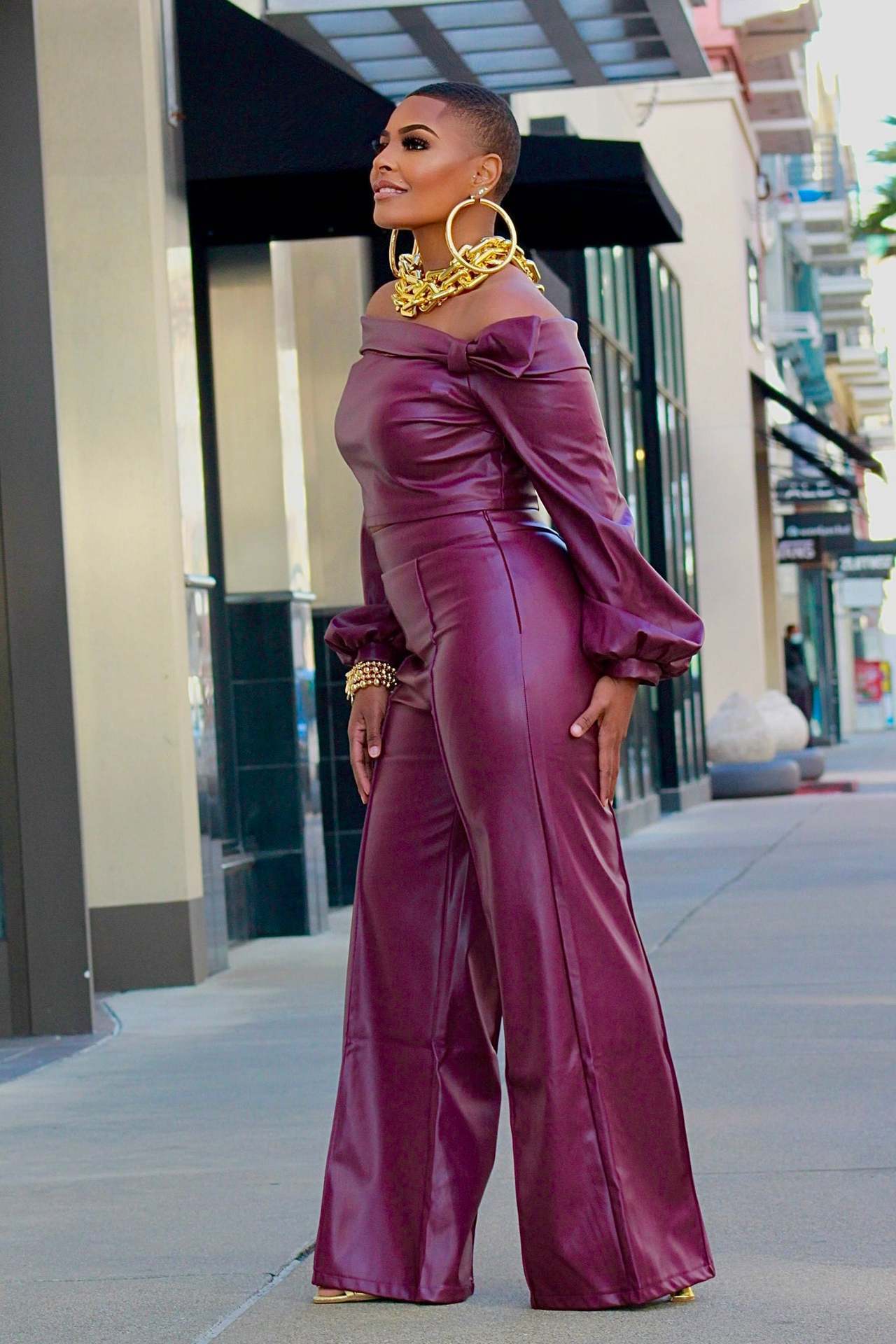 Personality Fashion Leather Suit For Women