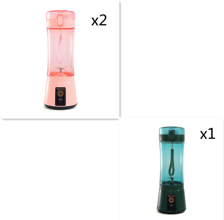 Portable Electric Fruit Juicer - Wireless USB Rechargeable Mini Multifunction Smoothie Blender