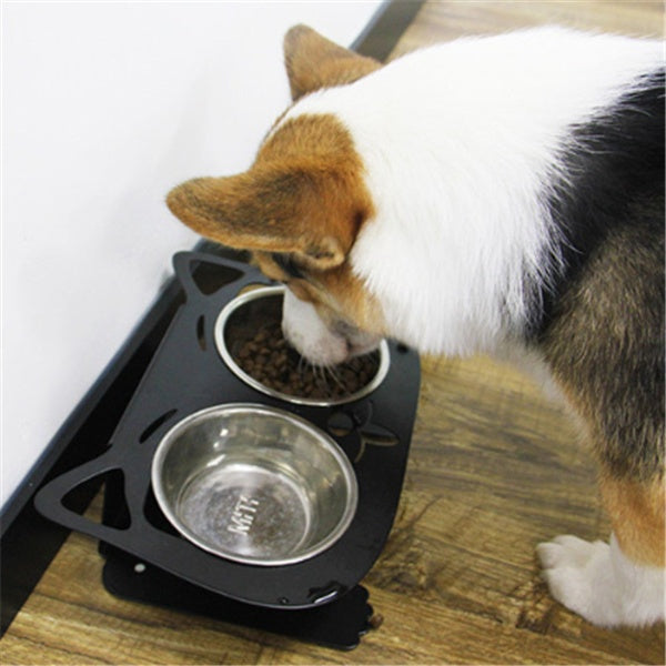 Anti-Falling Cat And Dog Feeding Water Bowl - With Stable Base