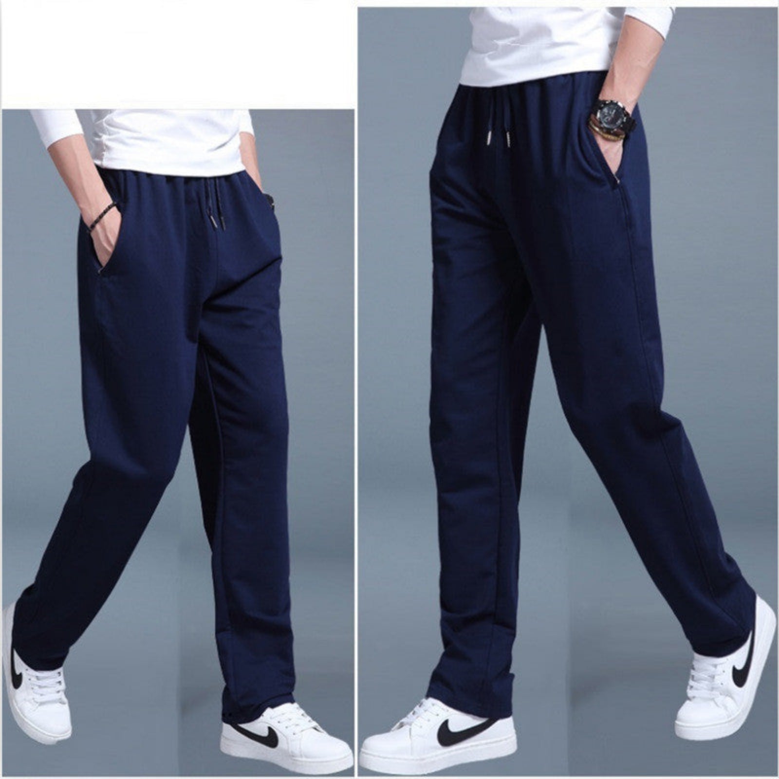 Men's Straight Casual Plus Size Trousers - Spring And Autumn Sports Pants