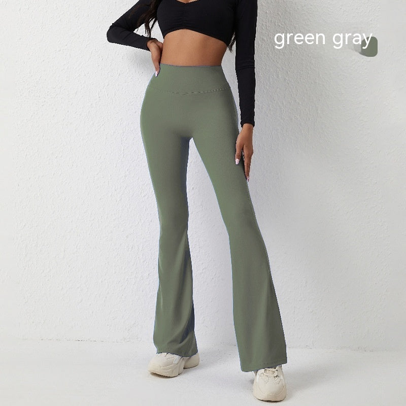 High Waisted Hip Lifting Tight Pants And Wide Leg Fitness Pants For Women