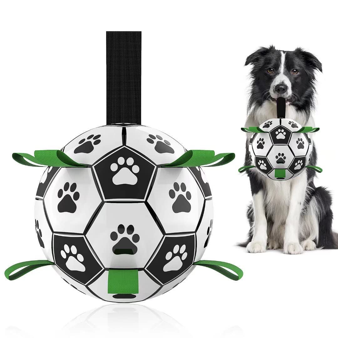Interactive Football and Training Toy For Dogs - Inflated Outdoor Border Collie Balls For Large Dogs