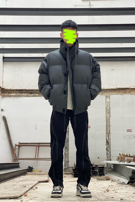 High Loose Padded Cotton Coat For Men And Women