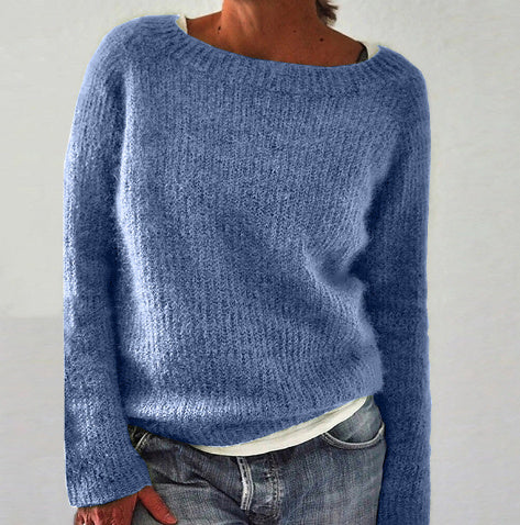 Women's Static Version Basic Sweater - Knitted