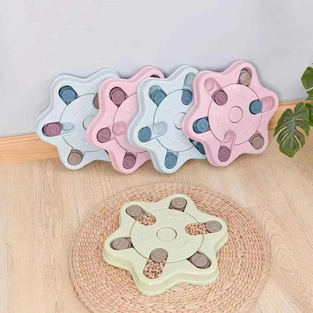 Interactive Dog Puzzle Toys to Increase IQ - Slow Dispensing and Dog Training Feeder For Small & Medium Dog
