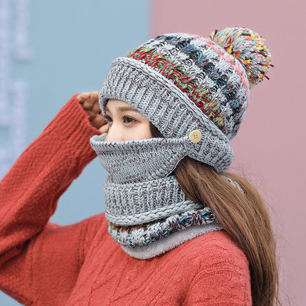Korean Winter Knitted Hat For Women