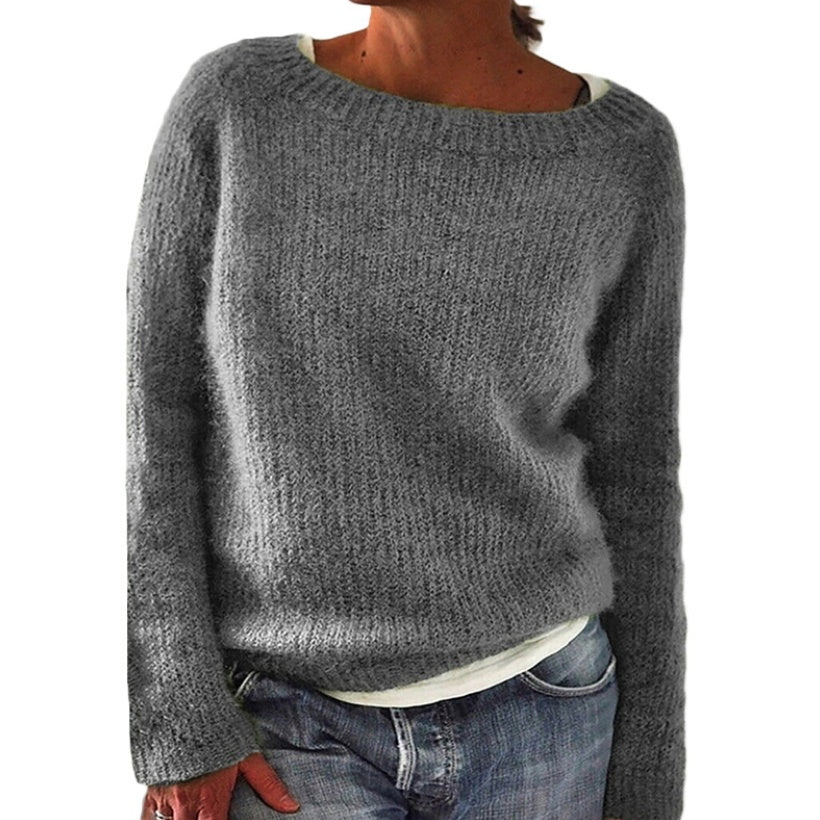 Women's Static Version Basic Sweater - Knitted