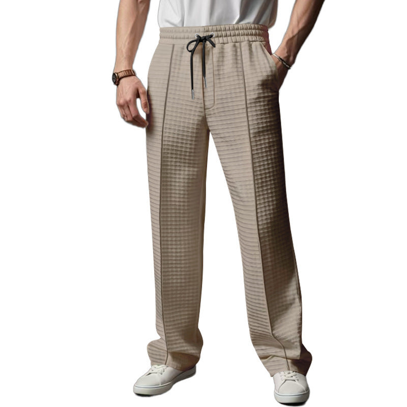 Men's Casual Sports Business Breathable Jogging Straight Trousers