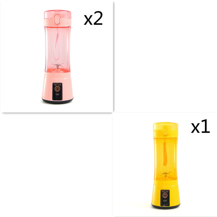 Portable Electric Fruit Juicer - Wireless USB Rechargeable Mini Multifunction Smoothie Blender