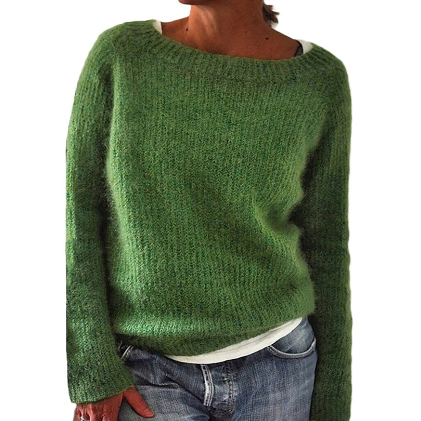 Women's Static Version Basic Sweater - Knitted