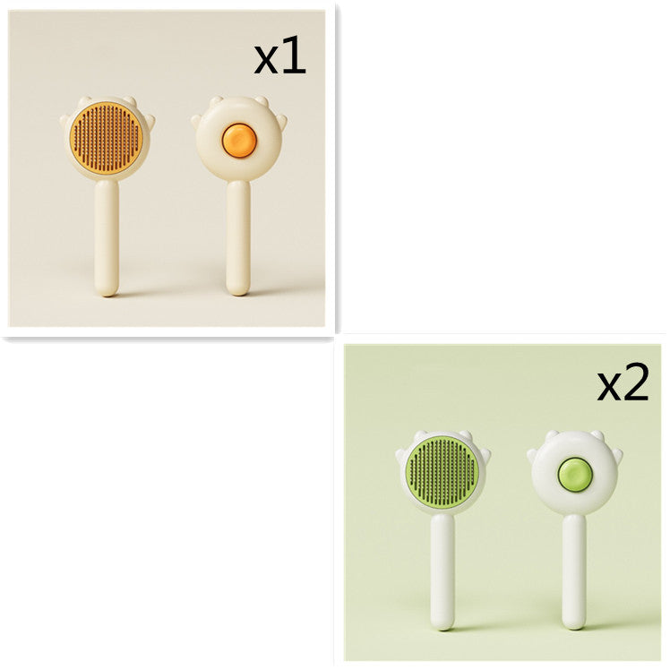 Pet Comb And Massage Brush - Hair Removal Brush For Cat And Dog Grooming