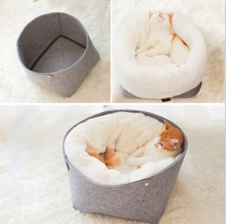 Pet Bed For Cats With Detachable Nest