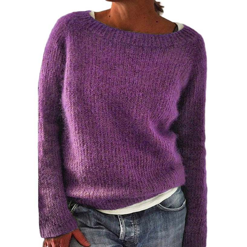 Women's Static Version Basic Sweater - Knitted