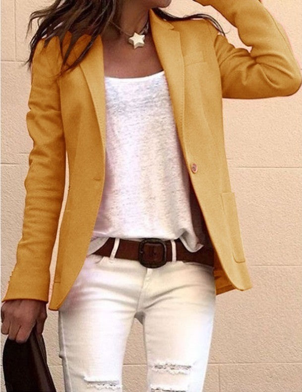 Candy-Coloured Long-Sleeved Suit For Women