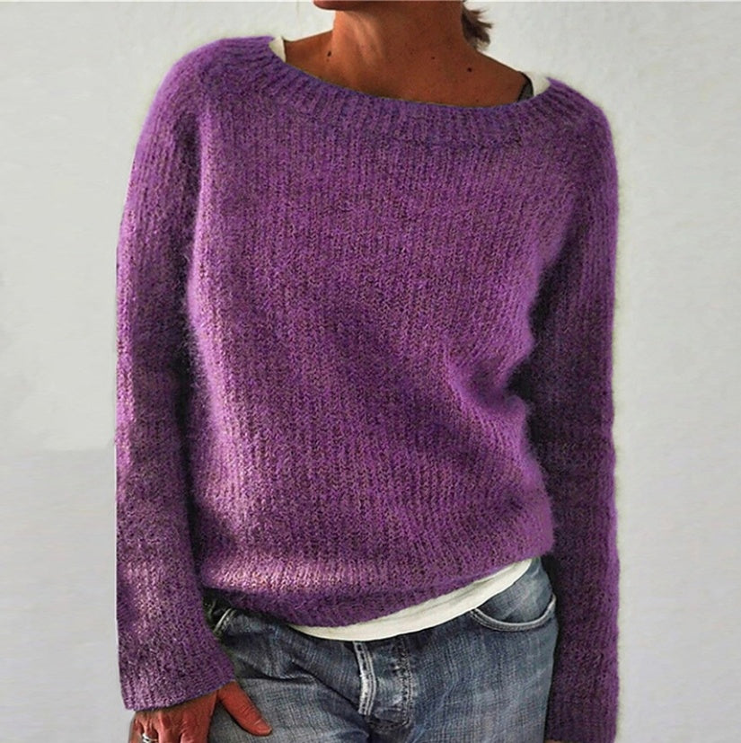 Women's Static Version Basic Sweater - Knitted