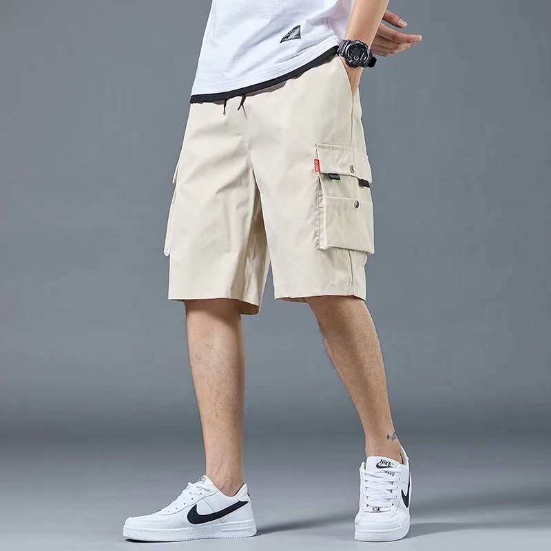 Korean Style Loose Multi-Pocket Cargo Pants For Men