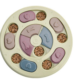 Interactive Dog Puzzle Toys to Increase IQ - Slow Dispensing and Dog Training Feeder For Small & Medium Dog