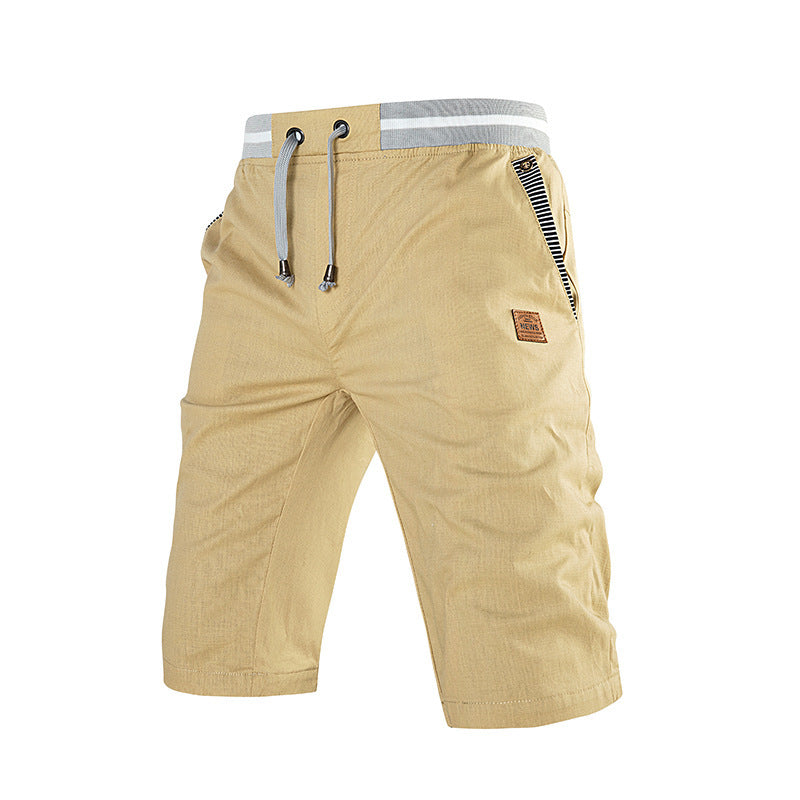 Men's Cotton Casual Cropped Pants - Shorts