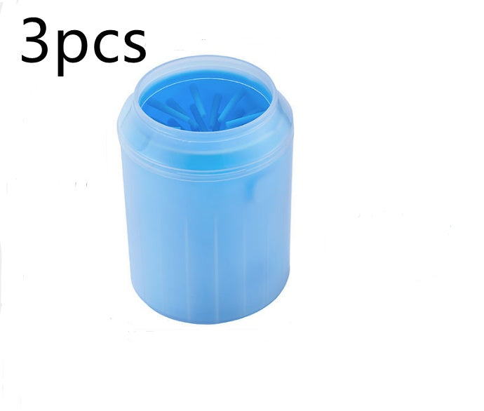 Pet Paw Cleaning Kit Cup - Soft Brush Can