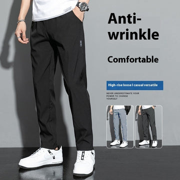 Men's Summer Casual Loose Thin Ice Silk Quick-Dry Pants - Transparent Pants