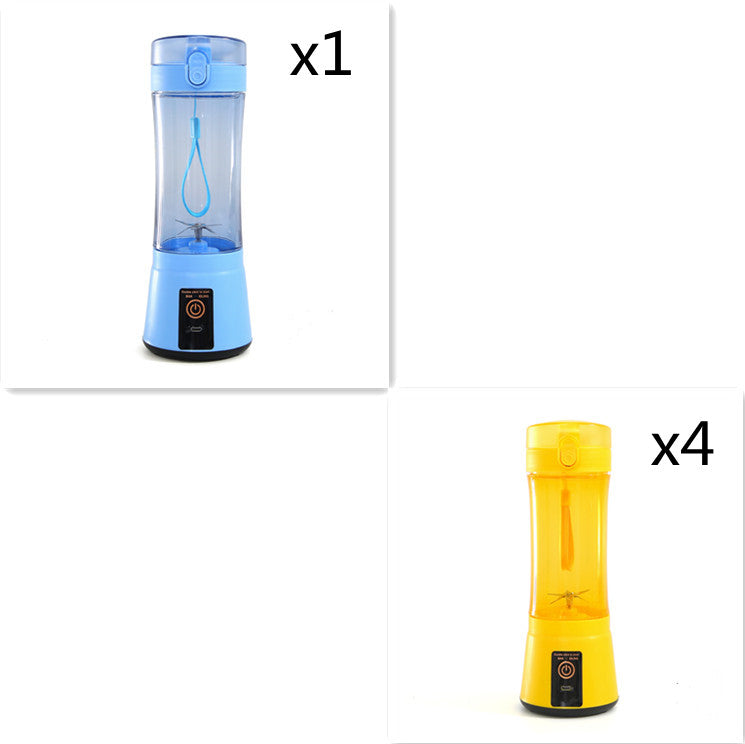 Portable Electric Fruit Juicer - Wireless USB Rechargeable Mini Multifunction Smoothie Blender