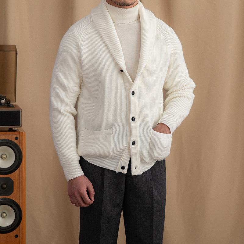 Thick Vintage Knitted Retro Cardigan For Men