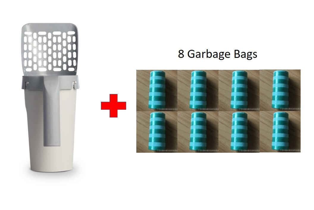 Storage Box Integrated Lazy Cat Litter And Shovel Set