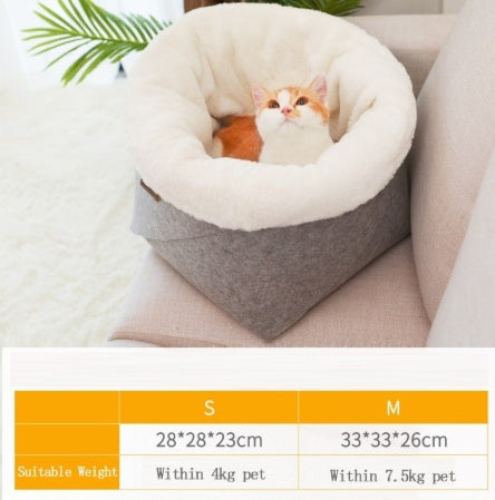 Pet Bed For Cats With Detachable Nest